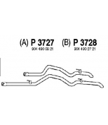 FENNO STEEL - P3728 - Трубопровод выпускной MB SPRINTER 2.2-2.9 97-06